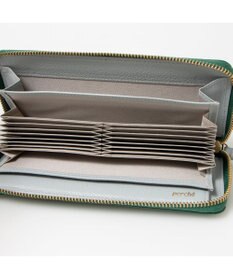 UNBILLION ペルケ perche / ドット型押し・ジャバラカード長財布