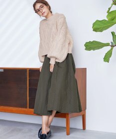 Tiaclasse ミモレ丈中綿スカート