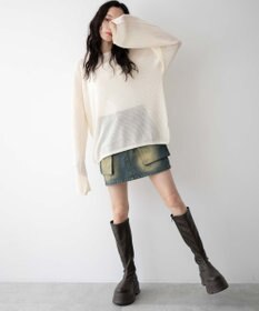 WEGO 厚底ボリュームロングブーツ