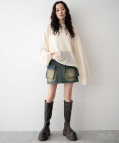 WEGO 厚底ボリュームロングブーツ