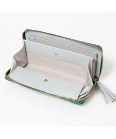 UNBILLION ペルケ perche / ドット型押し・ジャバラカード長財布