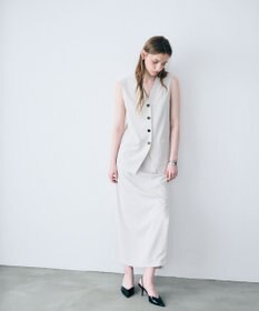 uncrave クールタッチツイル Iラインスカート