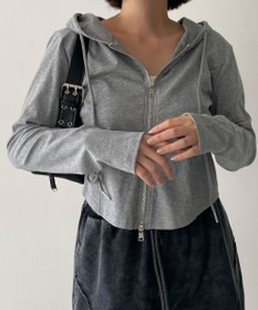 WEGO カーブヘムダブルZIPパーカー