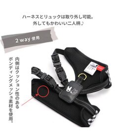 PET PARADISE リサとガスパール  リュック付きハーネス 《ギンガムチェック》 Ｓ
