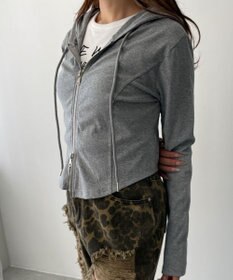 WEGO カーブヘムダブルZIPパーカー