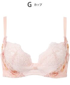 WACOAL ブラジャー 【リボンブラ 脇すっきり】 脇高設計 着やせシルエット 動いても谷間キープ Gカップまで対応 大きいサイズ レディース BXB443 /ワコール