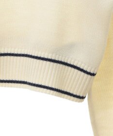 earth music&ecology キャットロゴショートニットプルオーバー