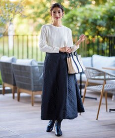 Tiaclasse ミモレ丈中綿スカート