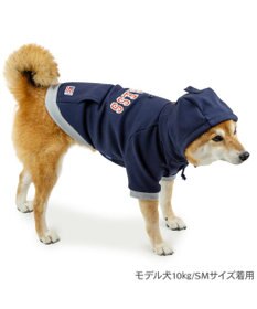 PET PARADISE J.PRESS ロゴ 裏起毛 パーカー 中型犬
