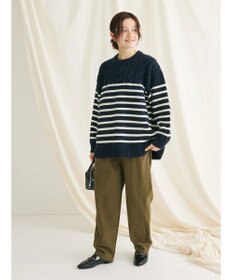 CRAFT STANDARD BOUTIQUE 綿ピーチ綺麗シルエットパンツ