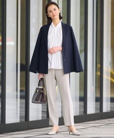 自由区 【XSサイズ～/洗える/セット可】ダブルクロス テーパードパンツ