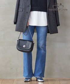 ICB 【ICB×tamachan_style コラボ】スタイルアップ フレアデニム