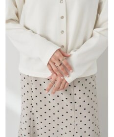 earth music&ecology パールスナップボタンカーディガン