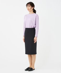 KASHIYAMA 【抗菌繊維】スタイリッシュジャージー ロングスカート