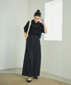 #Newans 【洗濯機可能/ストレッチ】ベリーワイドパンツ