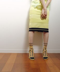 TRICOTE チェックラメソックス