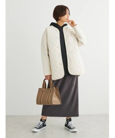 Green Parks キルティングノーカラーブルゾン