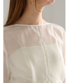 Te chichi ナローリボンシアーペプラムブラウス《2025Autumn catalog vol.2 item》