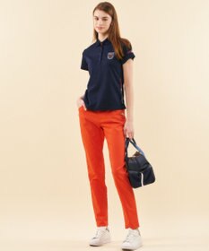 23区GOLF 【WOMEN】【吸水速乾/UVカット】グラフィカルポロシャツ