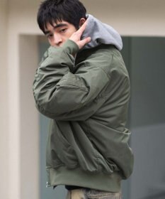 WEGO 【ユニセックス着用ITEM】2WAYフードパファーMA－1