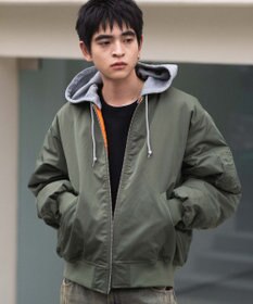 WEGO 【ユニセックス着用ITEM】2WAYフードパファーMA－1