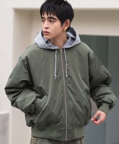 WEGO 【ユニセックス着用ITEM】2WAYフードパファーMA－1