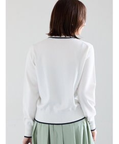 Te chichi ポケット付きクルーネックカーディガン