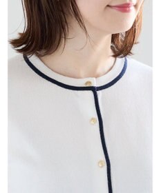 Te chichi ポケット付きクルーネックカーディガン