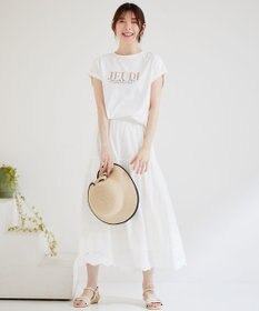 ANY SIS 【接触冷感・UVケア】冷感ロゴ Tシャツ