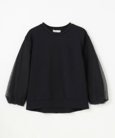 ANY L 【洗濯機可】チュールコンビダンボールプルオーバー