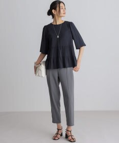 組曲 【WEB限定】ジョーゼットジャージーテーパード パンツ