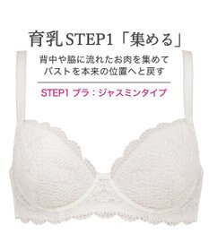 BRADELIS New York 【BRADELIS New York / 育乳補整ブラ・STEP1 集める】ジャスミンステップ1ブラ25A1 補正下着 ブラジャー