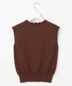 Feroux 【接触冷感】パール付きノースリーブ ニット