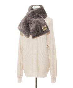 MOONBAT PAUL & JOE ACCESSOIRES フェイクファーブローチマフラー