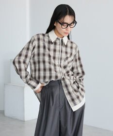 CRAFT STANDARD BOUTIQUE レイヤードライクチェックシャツ