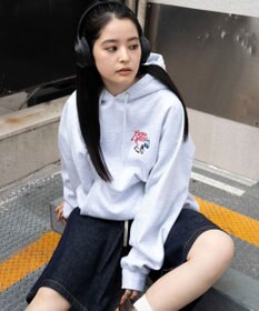 WEGO 【ユニセックス着用ITEM】別注BENDAVISグラフィックプルパーカー