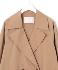 ICB 【撥水加工】 メモリーストレッチタフタ トレンチコート