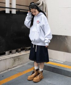 WEGO 【ユニセックス着用ITEM】別注BENDAVISグラフィックプルパーカー