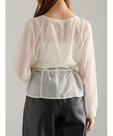 Te chichi ナローリボンシアーペプラムブラウス《2025Autumn catalog vol.2 item》