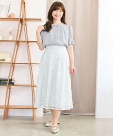 Feroux 【洗える】リボンスキッパー ブラウス