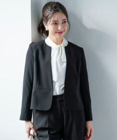 ANY SIS セレモニーダブルクロス クルーカラー ジャケット