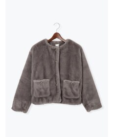 Te chichi グラデーションファーノーカラージャケット《2025winter catalog item》