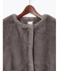 Te chichi グラデーションファーノーカラージャケット《2025winter catalog item》