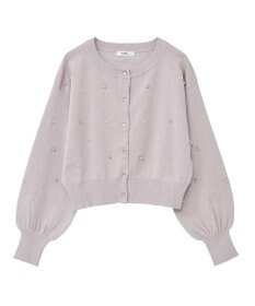 earth music&ecology パール＆ビジューカーディガン