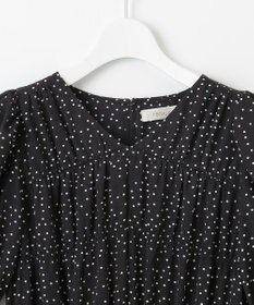 Feroux 【洗える】ギャザーデザインパフスリーブワンピース