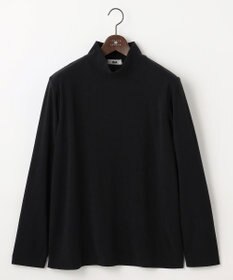 JOSEPH ABBOUD 【洗える/ソフトな肌触り】ミニパイルモック ネック Ｔシャツ