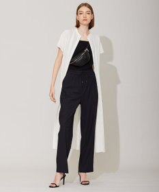 ICB L 【接触冷感・UVカット・速乾・洗える】マットスキューバ セミワイドパンツ