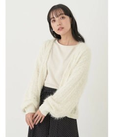 earth music&ecology ふさふさショートカーディガン