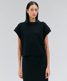 BEIGE， 【洗える・Oggi 11月号掲載】LAURA / ドライタッチ異素材リブニット