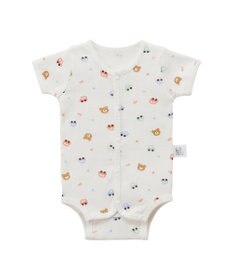 MIKI HOUSE HOT BISCUITS 【60-70cm】 半袖ボディシャツ(前開き)